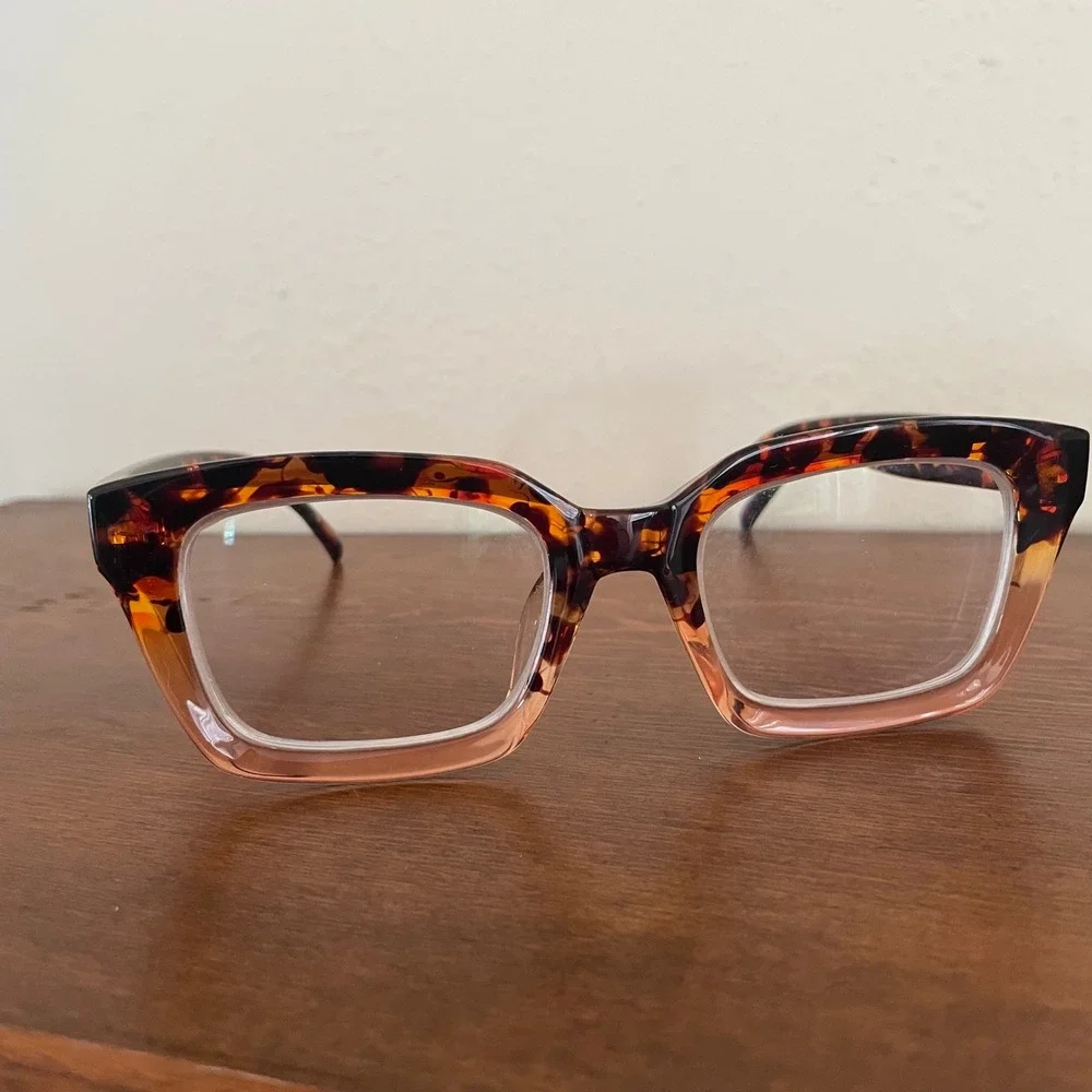 ZEELOOL Grover Frames Only Eyeglasses Tortoiseshell 50-20-143 Chunky Rectangle
